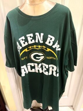 NFL Pro Line Green Graphic agree Bay Packers Tee - 4XL